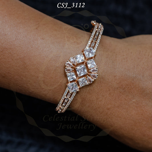 Geometric Splendour AD Crystal Bracelet