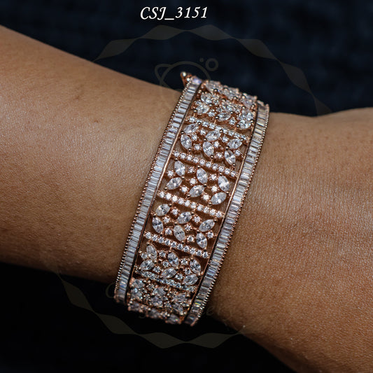 Vintage Lace Crystal Tapestry Bracelet