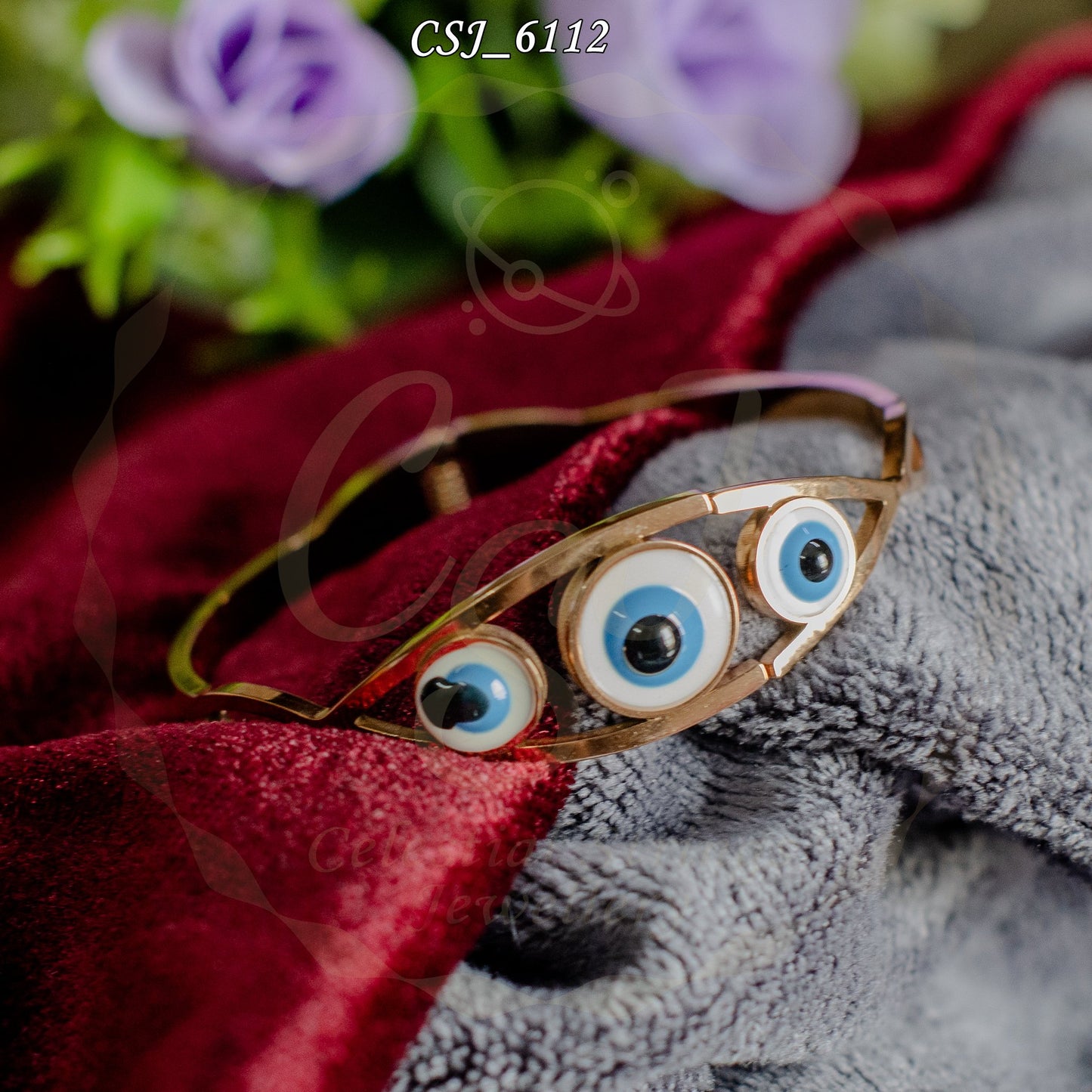 Unique Evil Eye Anti-Tarnish Gold Bracelet Protection