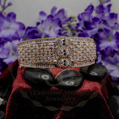 Regal Radiance Crystal Tapestry Bracelet