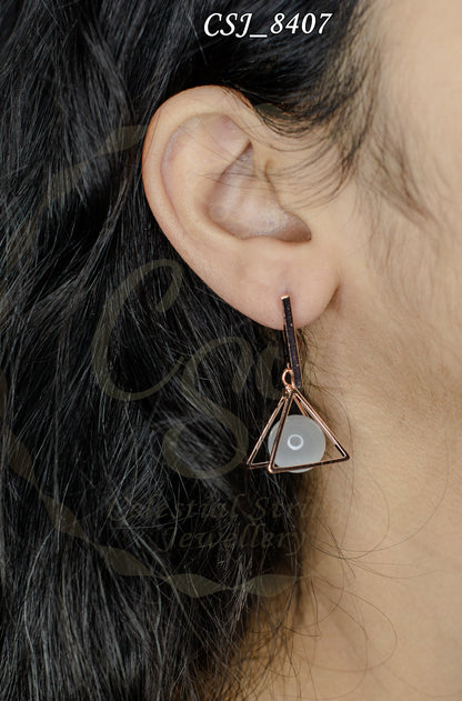 Geometric Allure Triangle Earring